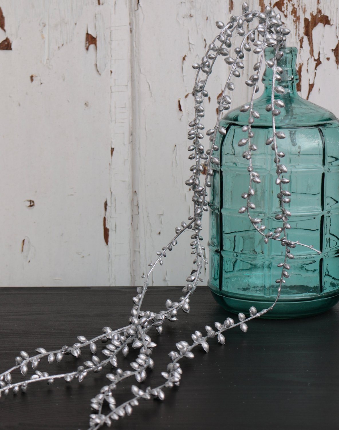 1076 996 a3 Искусственная гирлянда, 73 см, серебро H-andreas  - Вид №5