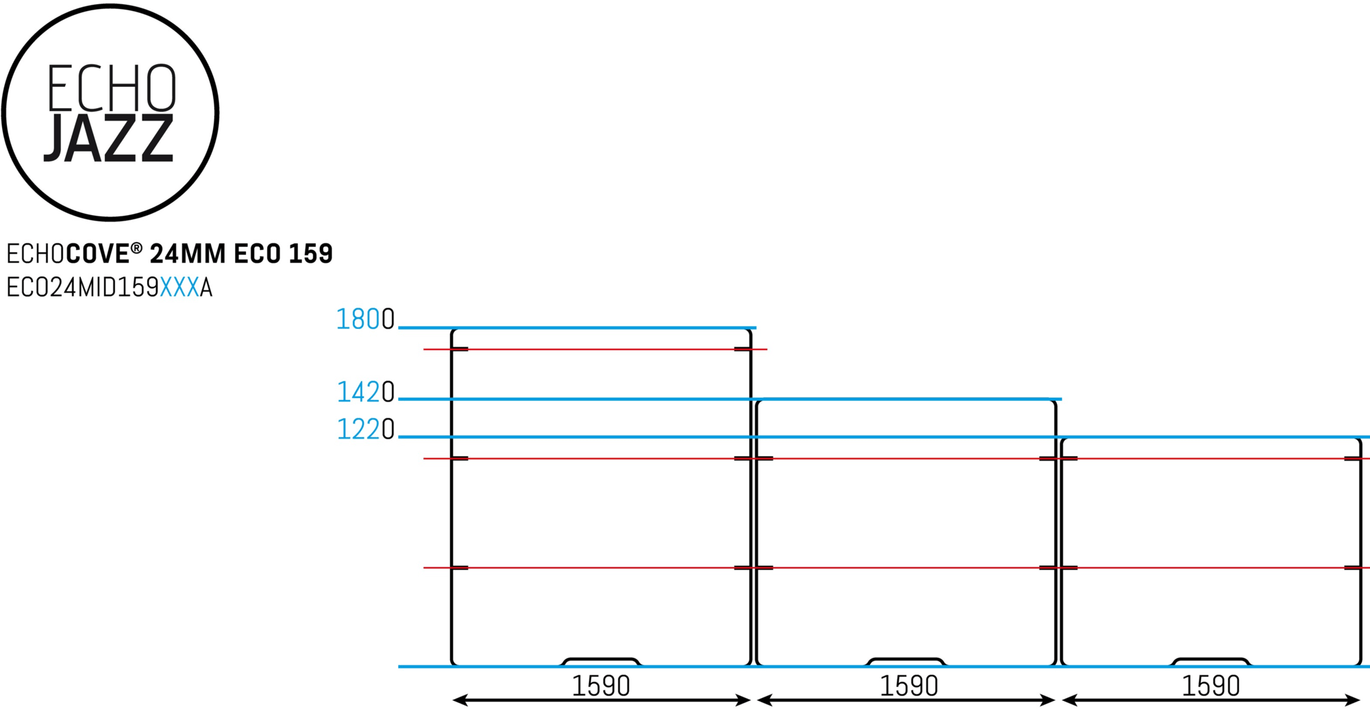 ECHOJAZZ Отдельно стоящая звукопоглощающая перегородка для офиса sun-id-1381674 - Вид №15