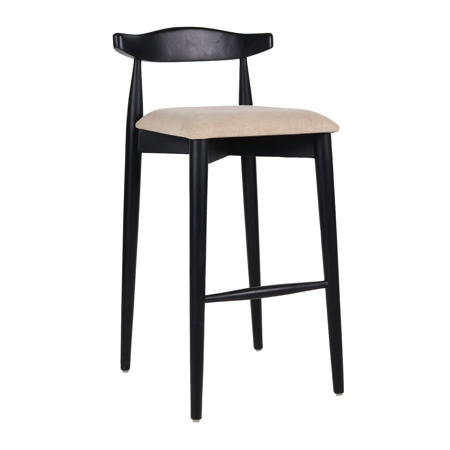 Высокий стул из акации с мягким сиденьем POMAX Madela ARCH-00090445 - Вид №5