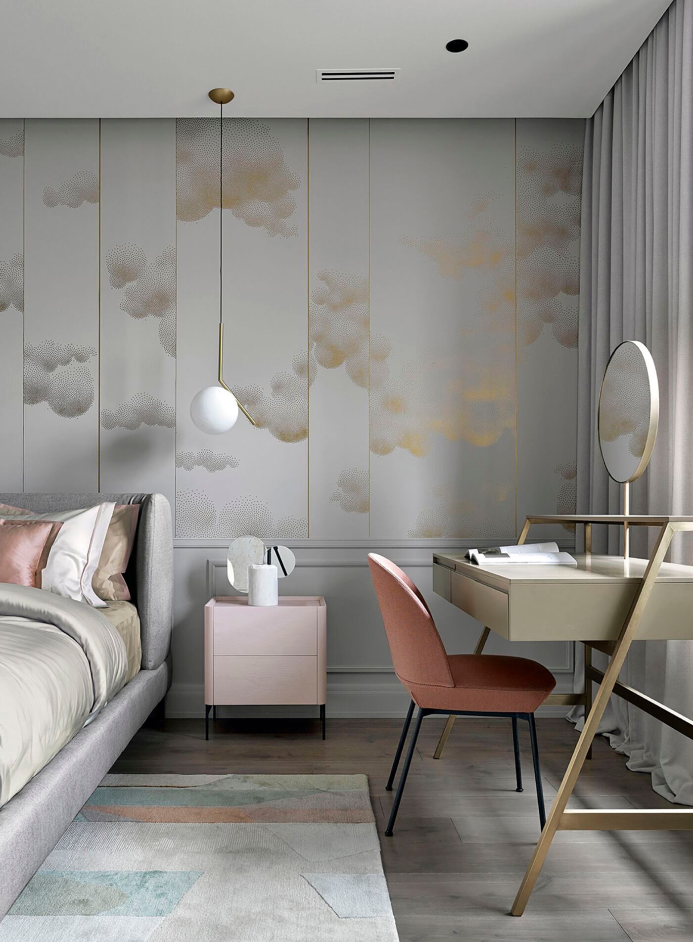 Прямоугольный ковер ручной работы Tapis Rouge абстракция ARCH-00149124 - Вид №2