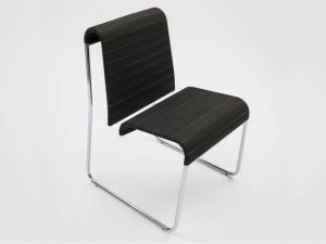 Danese Milano Стул с салазками из хромированного металла и полипропилена Farallon