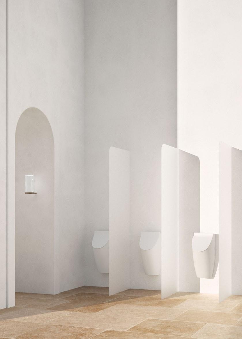 Настенный писсуар, уринал с мушкой GSI ceramica Color elements sun-id-1481583 - Вид №2