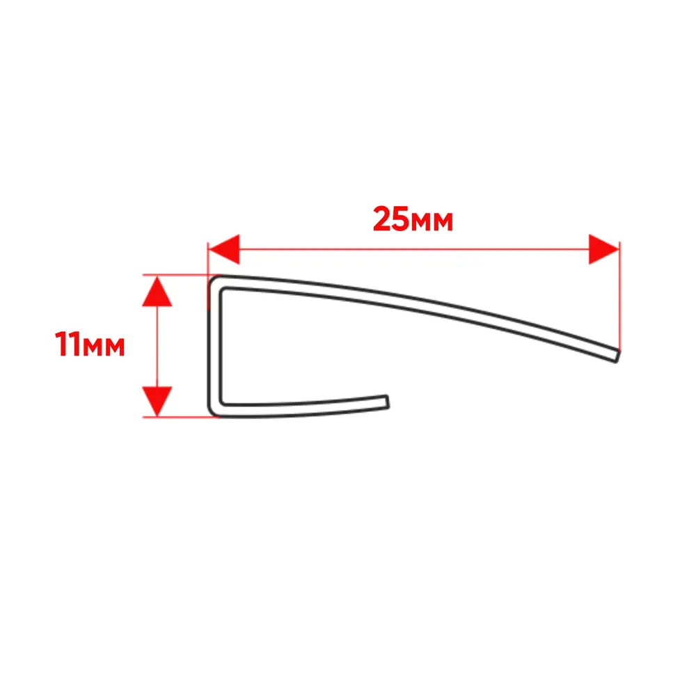 Профиль стартовый дуб шефилд 1500x25x11 мм Santreyd STLM-2021801 - Вид №3