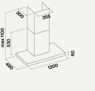 Настенная вытяжка из нержавеющей стали с активированным углем Silence - nrs Santreyd sun-id-1432277 - Вид №3