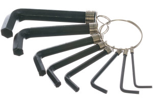 15758992 Набор шестигранных ключей 2-10 мм, 8 шт. 35D055 Top Tools