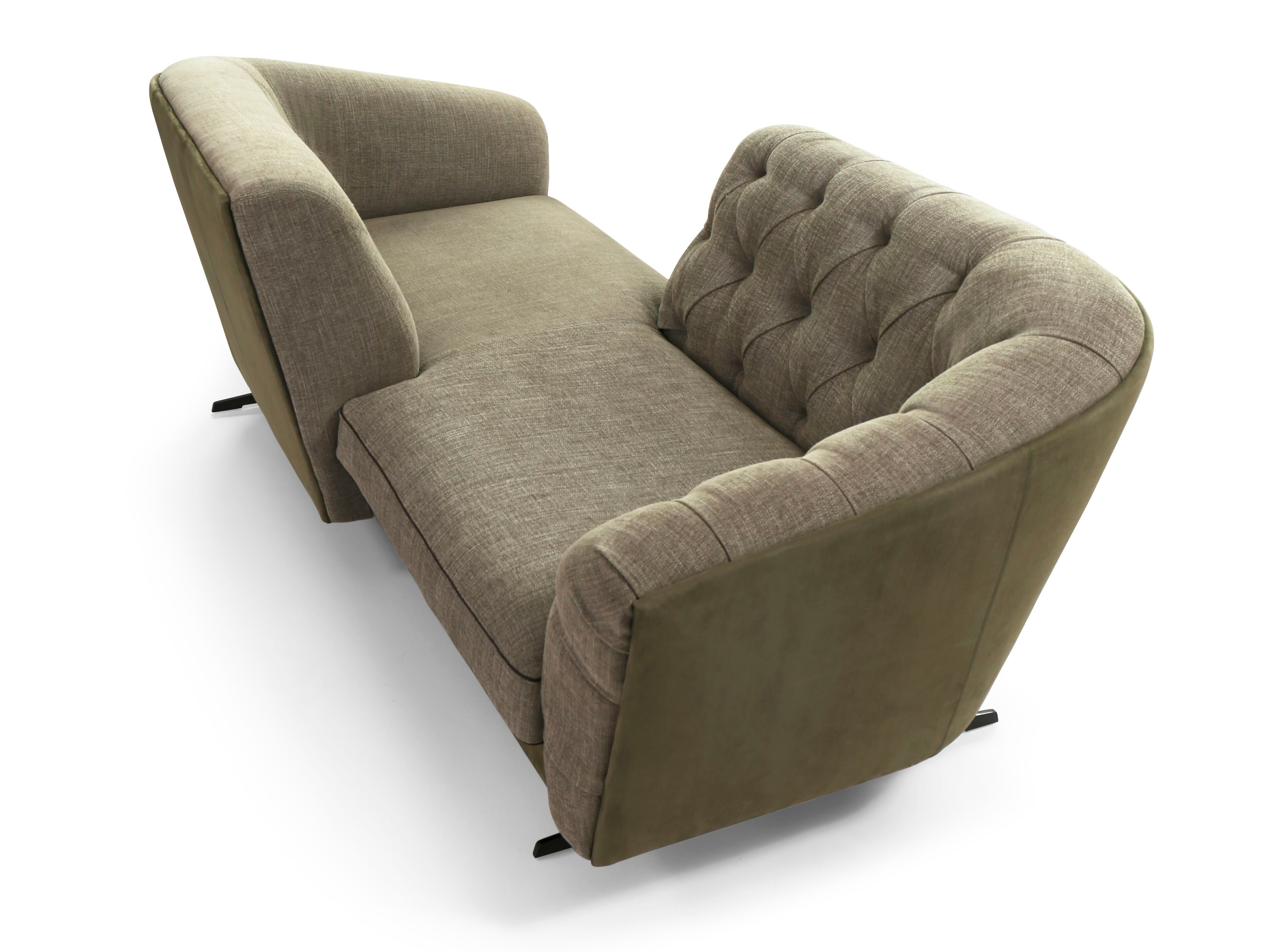 Тканевый диван vis à vis capitonné Borzalino New Kap ARCH-00085716