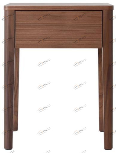 Heavens Прикроватная тумба из орехового дерева квадратная с ящиками Petra sun-id-1463117