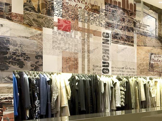 GLAMORA Виниловые обои с тиснением Stripes & squares sun-id-1458008