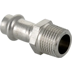Переходник Valtec 3/4"x28 мм НР нержавеющая сталь 82491569 STLM-2035357