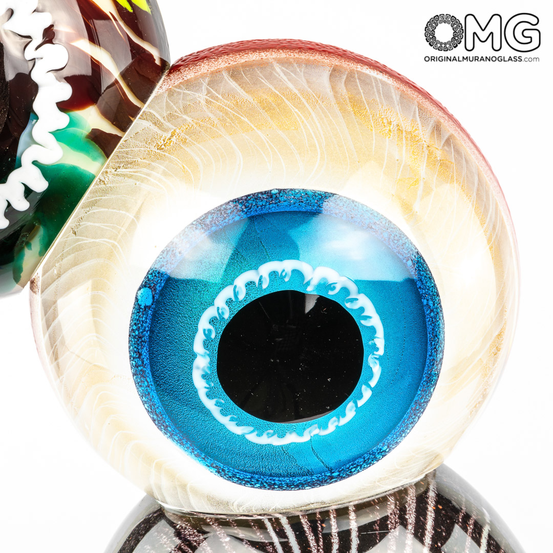 3521 ORIGINALMURANOGLASS Скульптура Взгляд - Пино Синьоретто - муранское стекло OMG 27 см  - Вид №1