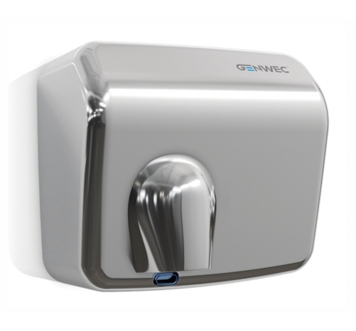 GW01 26 03 00 Genwec Ручная сушилка для рук Classicflow из белой стали  - Вид №1