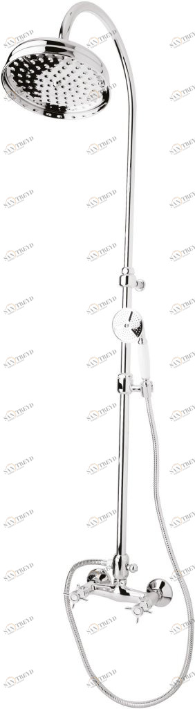 Душевая стойка со смесителем, верхним и ручным душем CEZARES LORD-CD-01-Bi