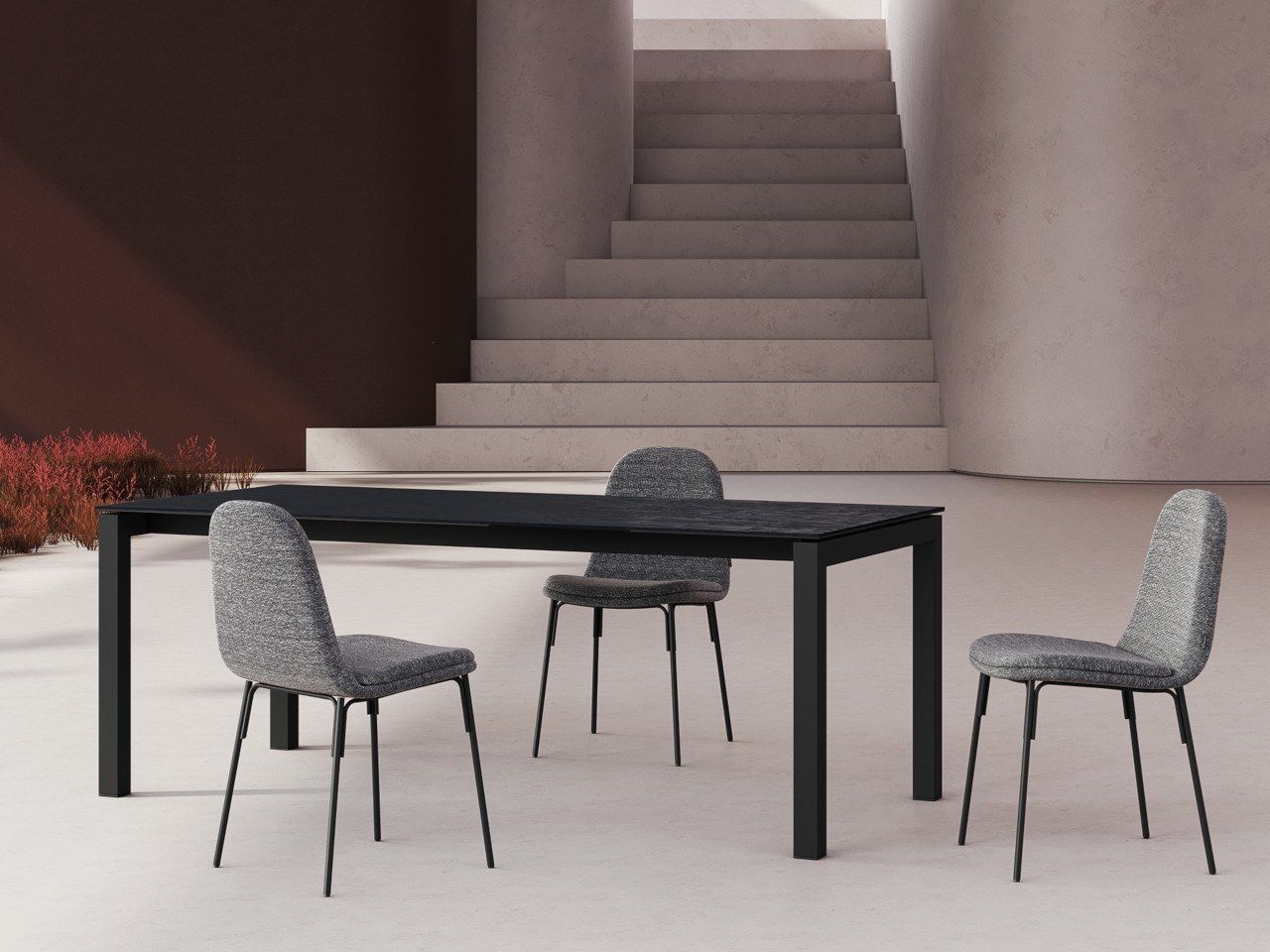 Прямоугольный керамический обеденный стол MOBLIBERICA ARCH-00072933 - Вид №2