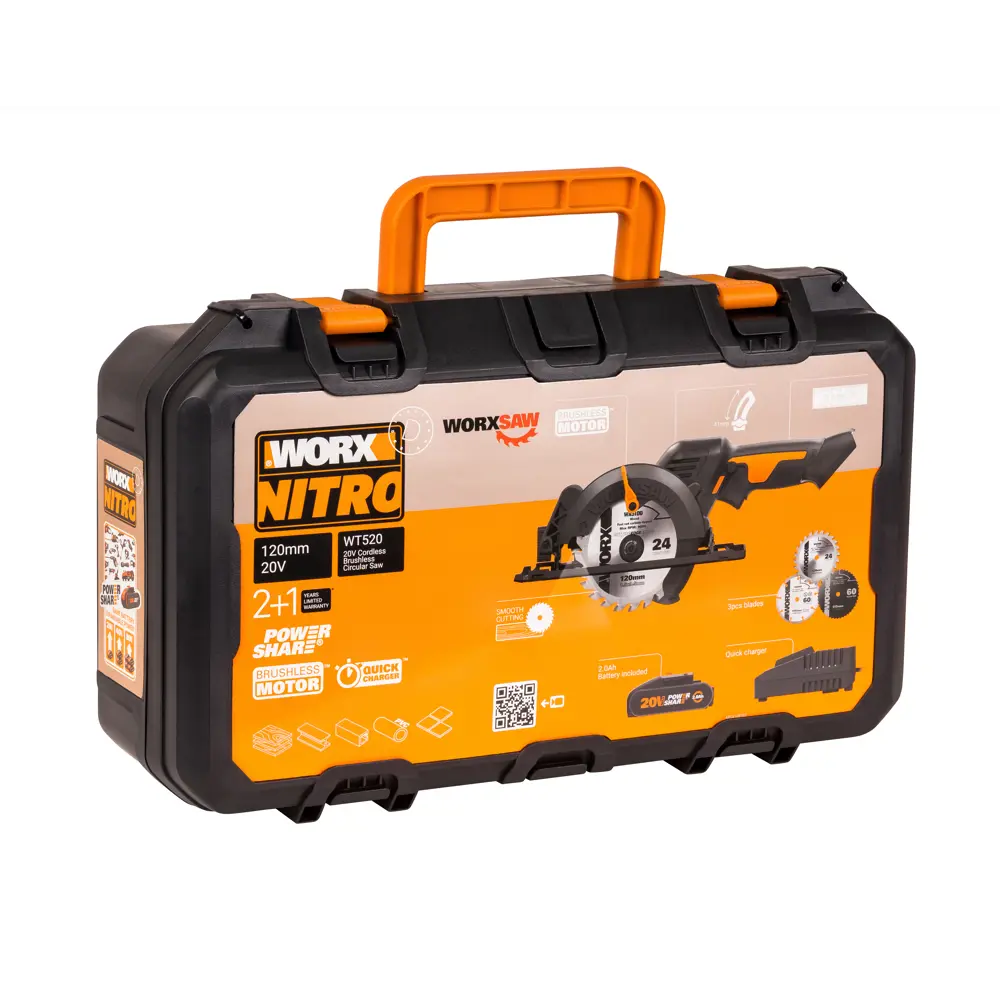 Аккумуляторная циркулярная пила Worx WT520WX для профессиональных работ 89372026 STLM-1352447 - Вид №9