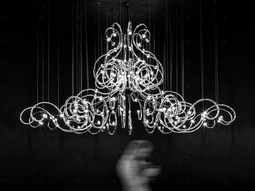 Masiero Светодиодная металлическая люстра с кристаллами Programs sun-id-1381911