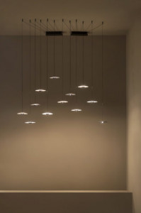 090238 Подвесной светильник 20 - 24V матовая латунь - белый Marset Ginger