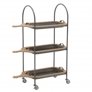 3850477.0028 СТОЛ СЕРВИРОВОЧНЫЙ-ЭТАЖЕРКА НА КОЛЕСИКАХ TO4ROOMS