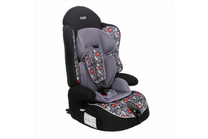 16266322 Детское автокресло Siger Art Прайм 9-36 кг, 8 месяцев-12 лет, isofix алфавит KRES0282 Azard