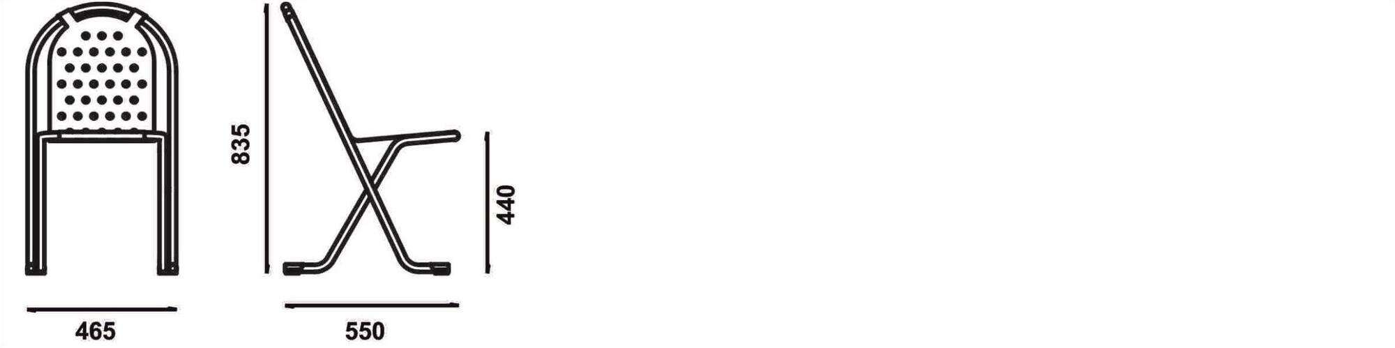 Adico Штабелируемый металлический садовый стул sun-id-1421737 - Вид №2