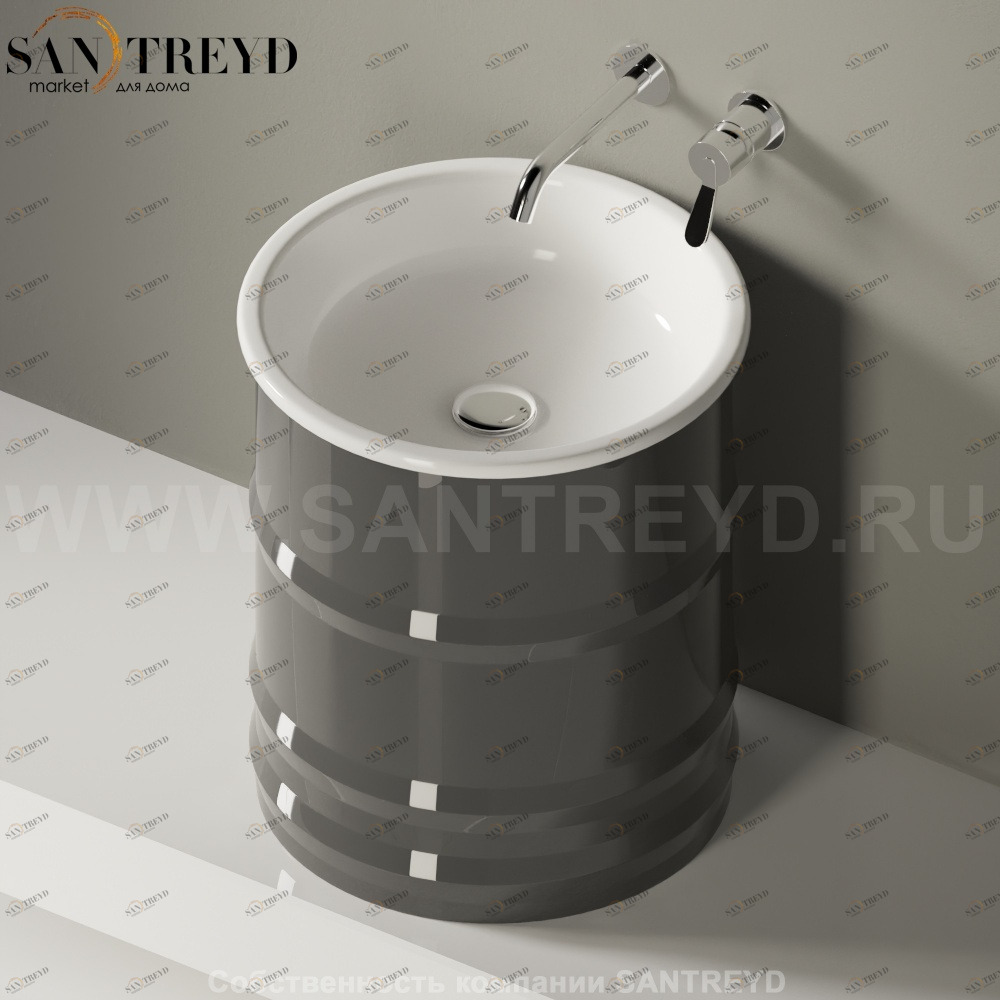 ACER0799PZG Накладная раковина на столешницу  круглая Agape 