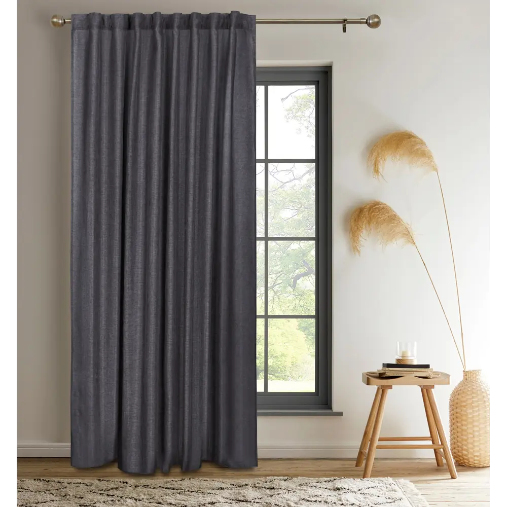 Штора KREAFORTA Looks с эффектом затемнения, 200x260 см, серый 89405469 STLM-1576382