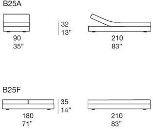 Paola Lenti Садовый шезлонг Recliner из технической ткани Cove sun-id-1488461 - Вид №4