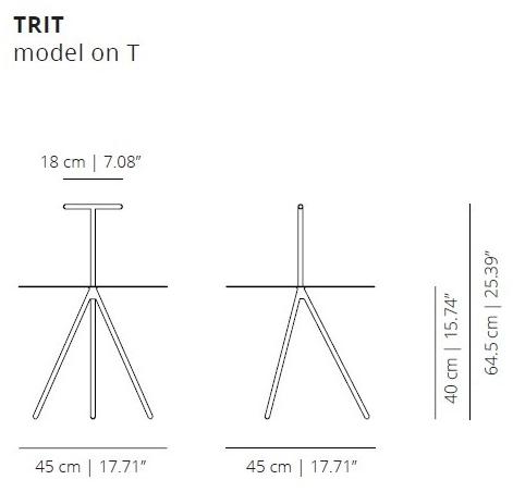 Viccarbe Круглый журнальный столик из стали с порошковым покрытием sun-id-1502121 - Вид №7
