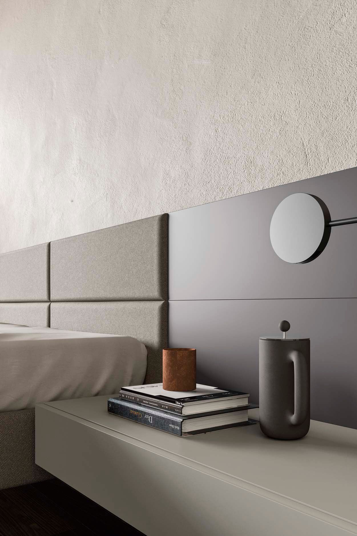 Высокое изголовье для двуспальной кровати со встроенными тумбочками Alf DaFrè SUITE SYSTEM 2 ARCH-00143538 - Вид №14