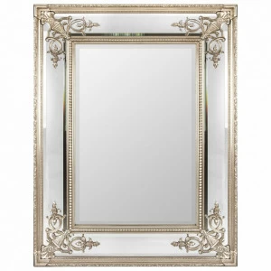 Зеркало настенное 119х89 см античное серебро Lord Silver ART-ZERKALO ДИЗАЙНЕРСКИЕ 00-3884100 Зеркальный;серебро