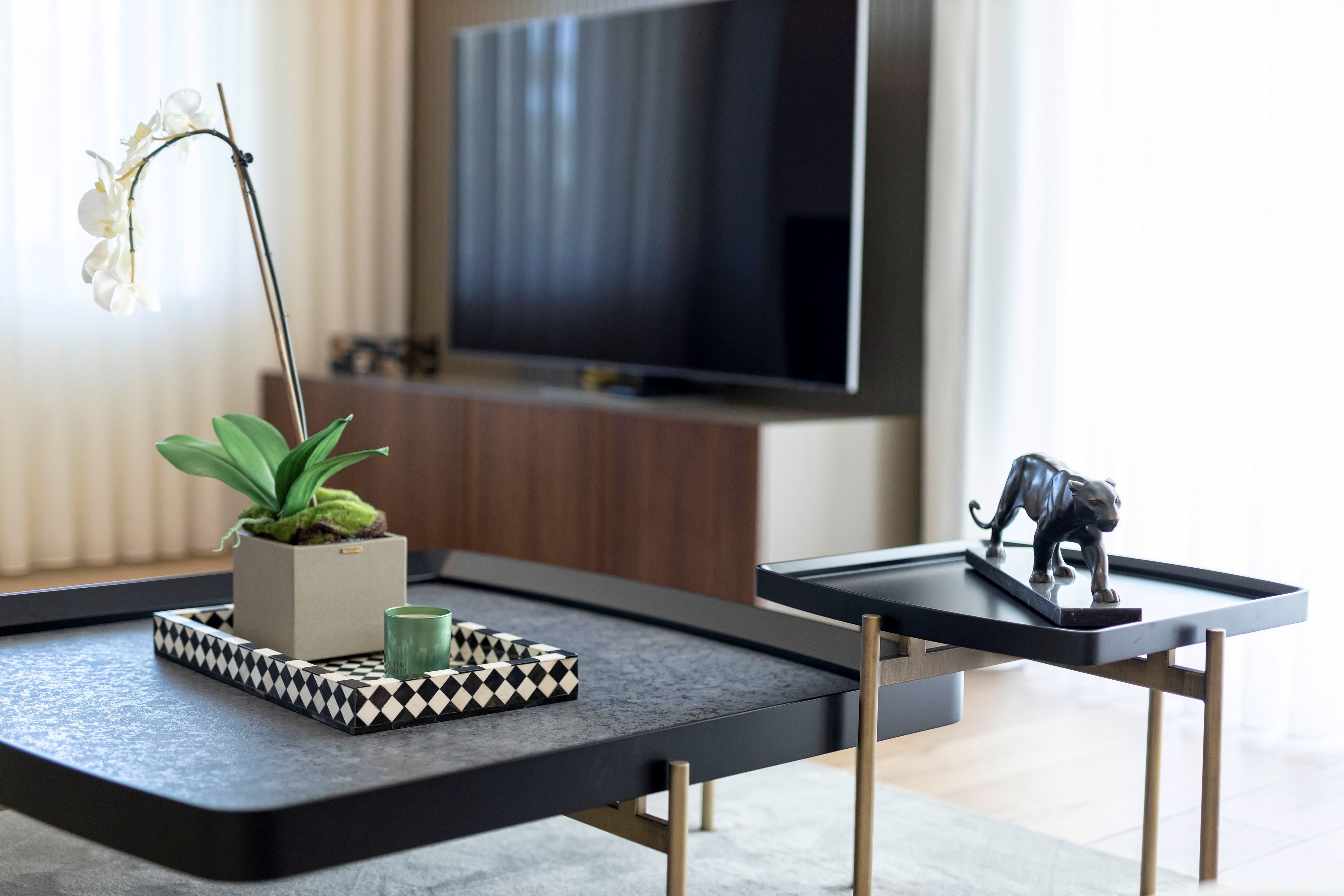 Железный прямоугольный низкий журнальный столик Stylish Club Capri ARCH-00135292 - Вид №8