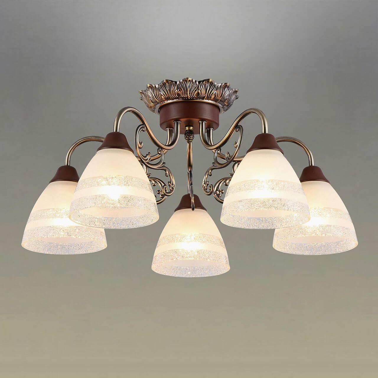 Потолочная люстра Omnilux Carapelle OML-55707-05 OMNILUX CARAPELLE 220136 Белый  - Вид №1