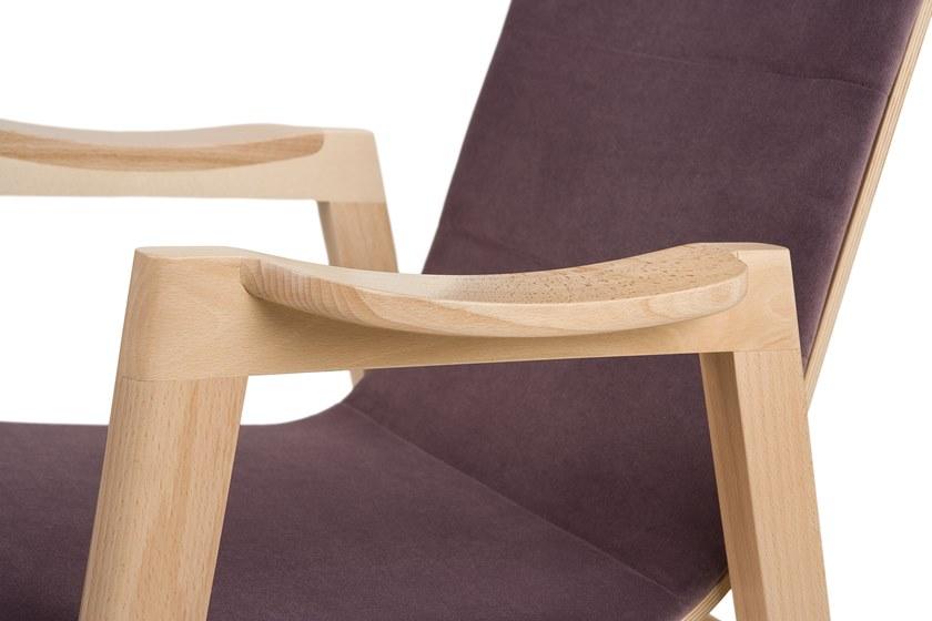 Paged Кресло с обивкой из ткани с подлокотниками Dub sun-id-1418428 - Вид №1