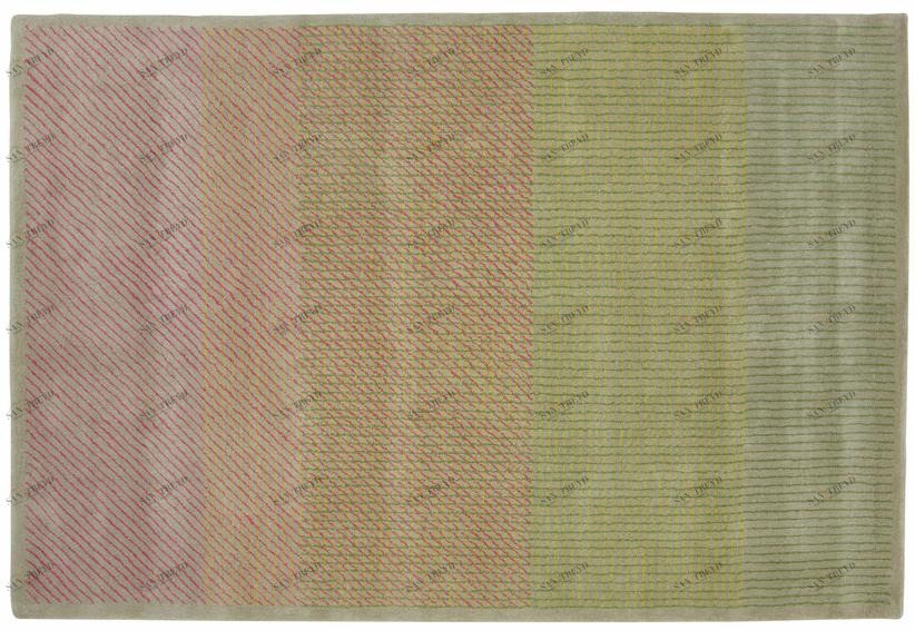 Ligne Roset Ковер из шерсти в прямоугольную полоску sun-id-1459251