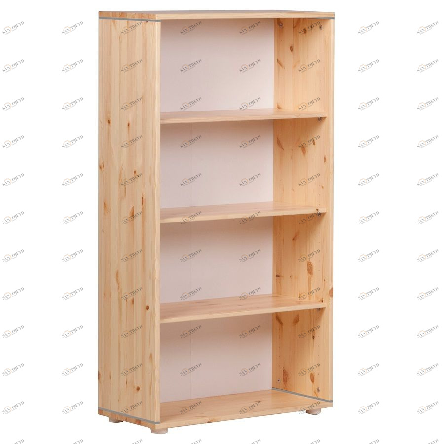 Стеллаж Flexa Classic storage с 3 полками, лакированный/серый 812450157