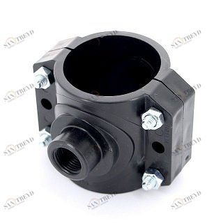 Врезка монтажная 63 x 1/2" ВР, 4 болта, для труб ПНД UNIDELTA 1019063002