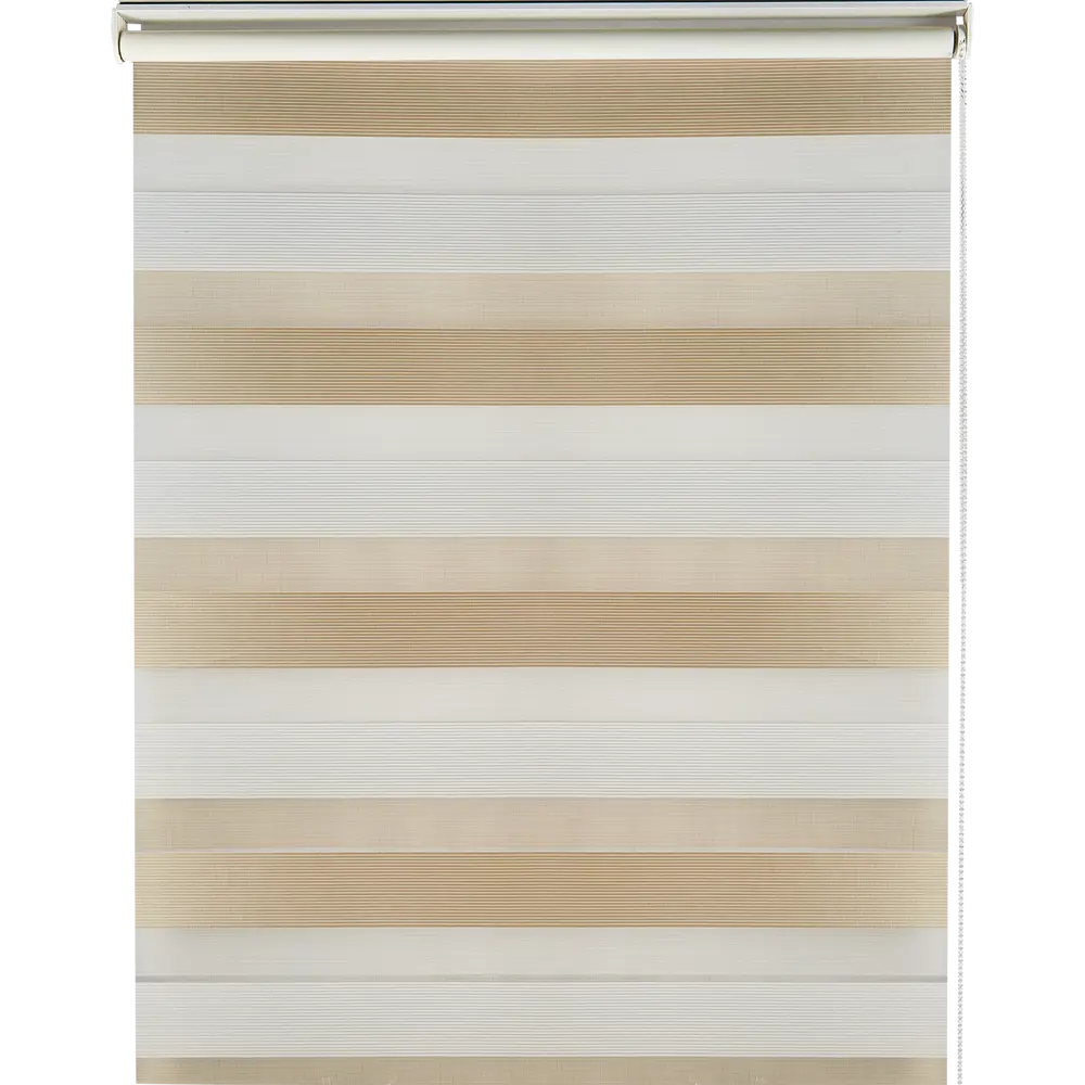 Штора рулонная день-ночь Порто 55x160 см бежево-молочная MIAMOZA STLM-2153946 - Вид №1