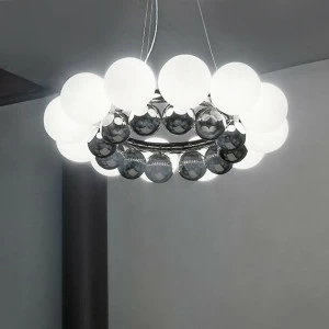 Подвесной светильник SP 24 PEARLS BC/CM от Vistosi VISTOSI ДИЗАЙНЕРСКИЕ 243343 Белый