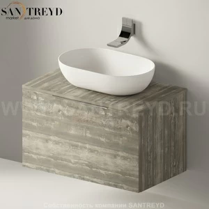 Flaminia BOX Настенная тумба для раковины 85 см с 1 ящиком BX811.WE