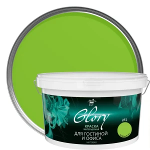 Краска для гостиной Glory 2.5 л цвет зелёный луг 81963876 STLM-2174174