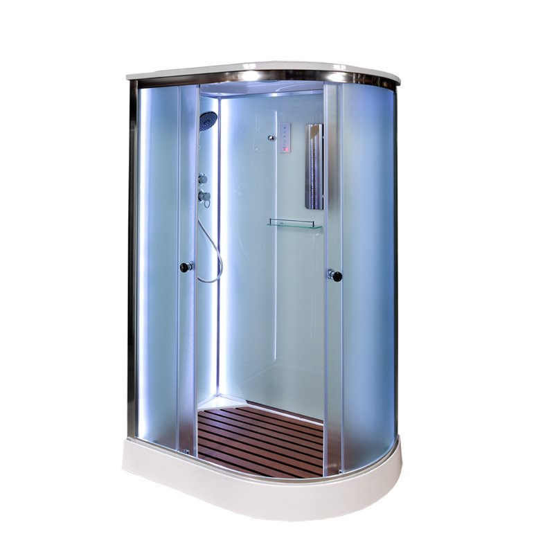 ЕМ1580 N с гидромассажем (гм.) Душевая кабина DETO Серия EM D102S LED L