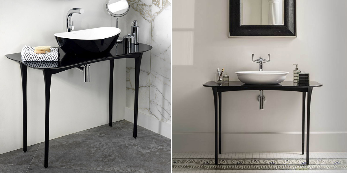 Тумба для ванной Stiletto 110 Glass STL-N-110-BK Victoria + Albert STLN110BK - Вид №1