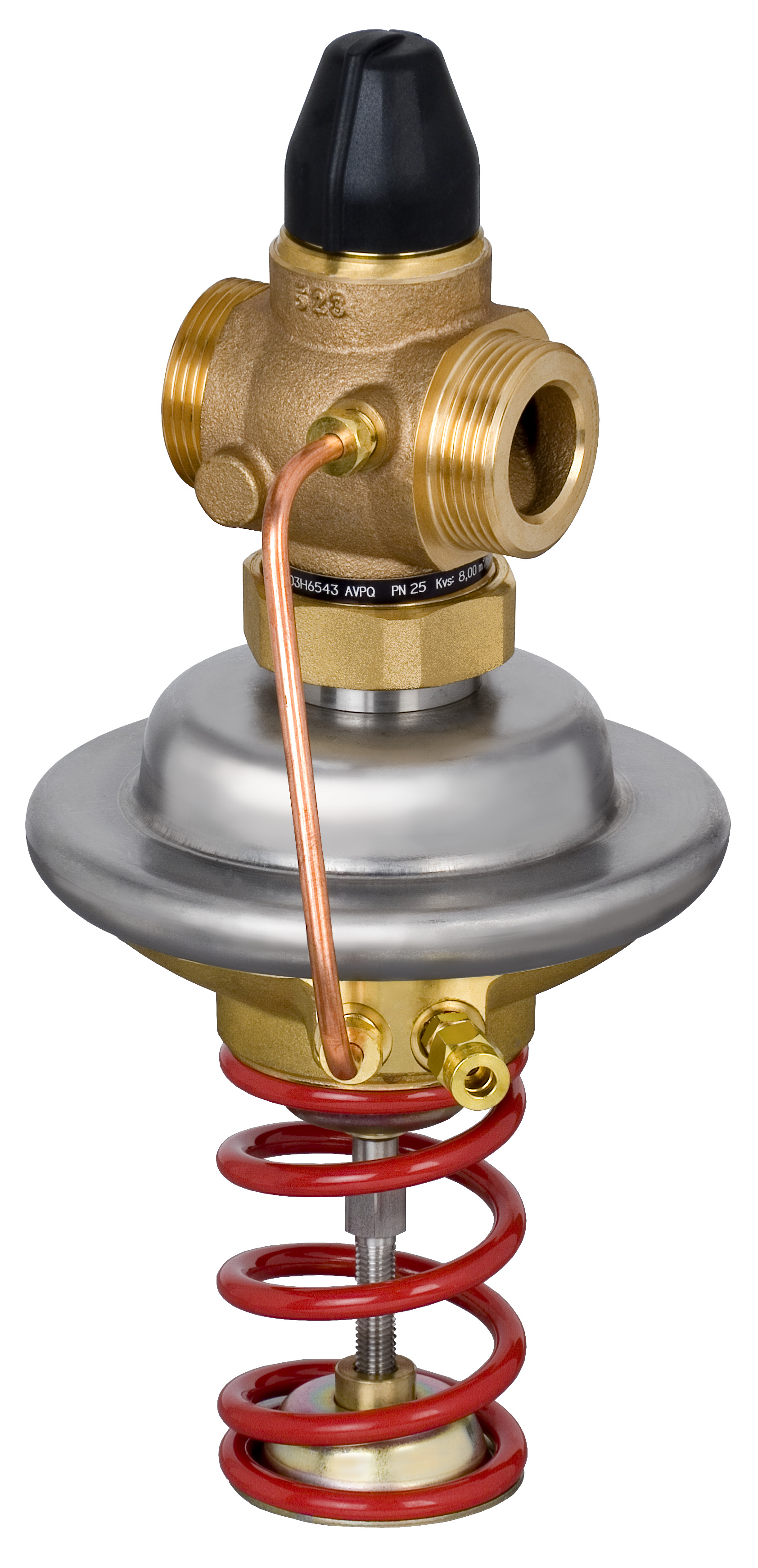 Danfoss Регулятор перепада давления AVPQ для монтажа на обратном трубопроводе РПД AVPQ PN25 15/1,6/0,3-2/0,2/рез./обр 003H6539  - Вид №8