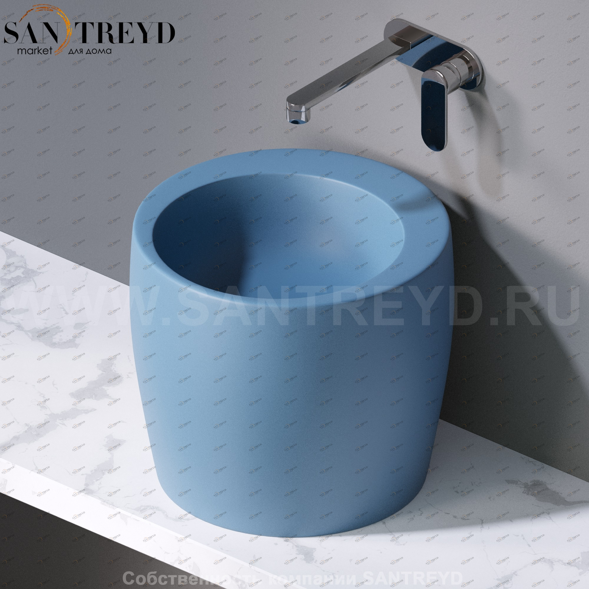 L101141 Накладная раковина на столешницу  круглая A. e T. Italia TOTEM AeT ITALIA