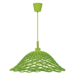 Подвес Inspire Lace 1xE27x60 Вт, 36 см пластик/силикон, цвет зелёный 16028358 STLM-2089523