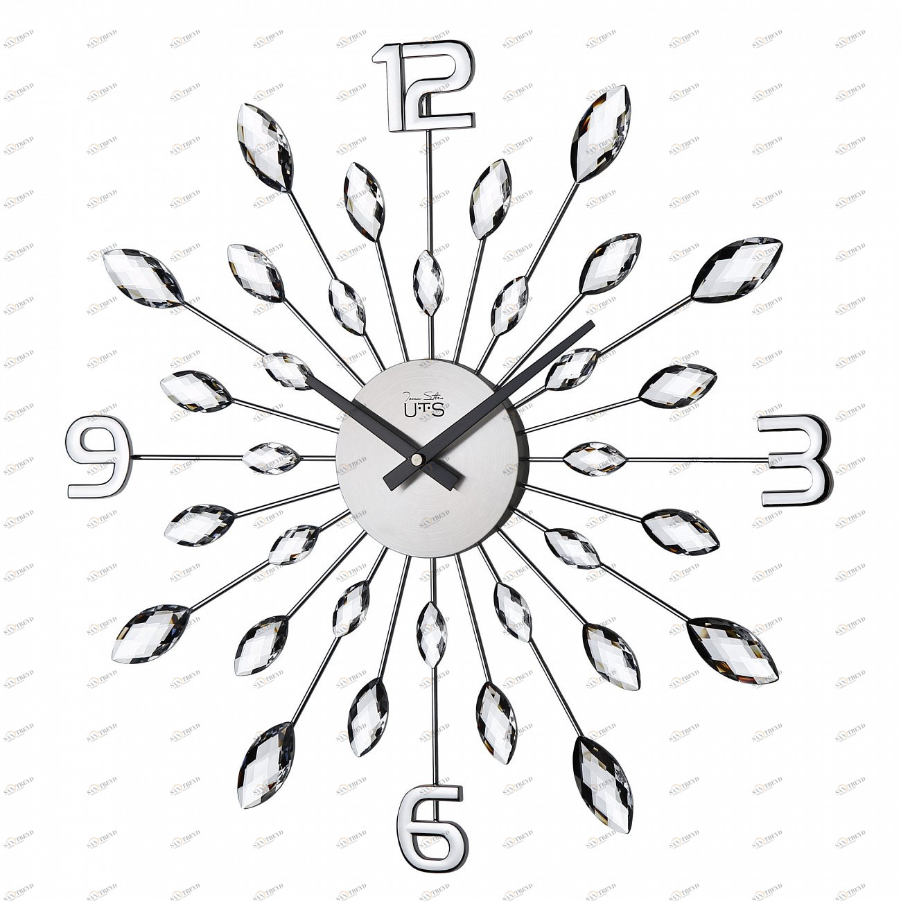 Часы-солнце настенные серебристые Tomas Stern 8055 TOMAS STERN СОЛНЦЕ 00-3872760 Серебро 