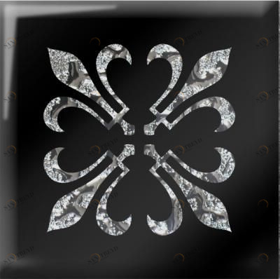 Напольная вставка Одиссей платина 4,8х4,8 Роскошная мозаика sun-id-329532