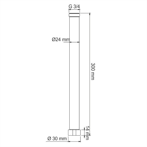 A132 Удлинитель для душевого комплекта WasserKRAFT  - Вид №1