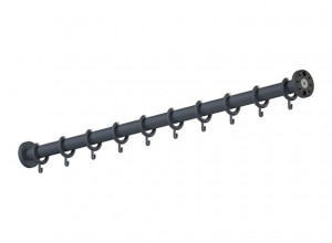 801.34B4S Карниз для штор, специальные длины HEWI Edition matt | Polyamid