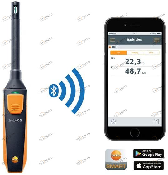 Testo Bluetooth термогигрометр Smart probes 0560 1605 