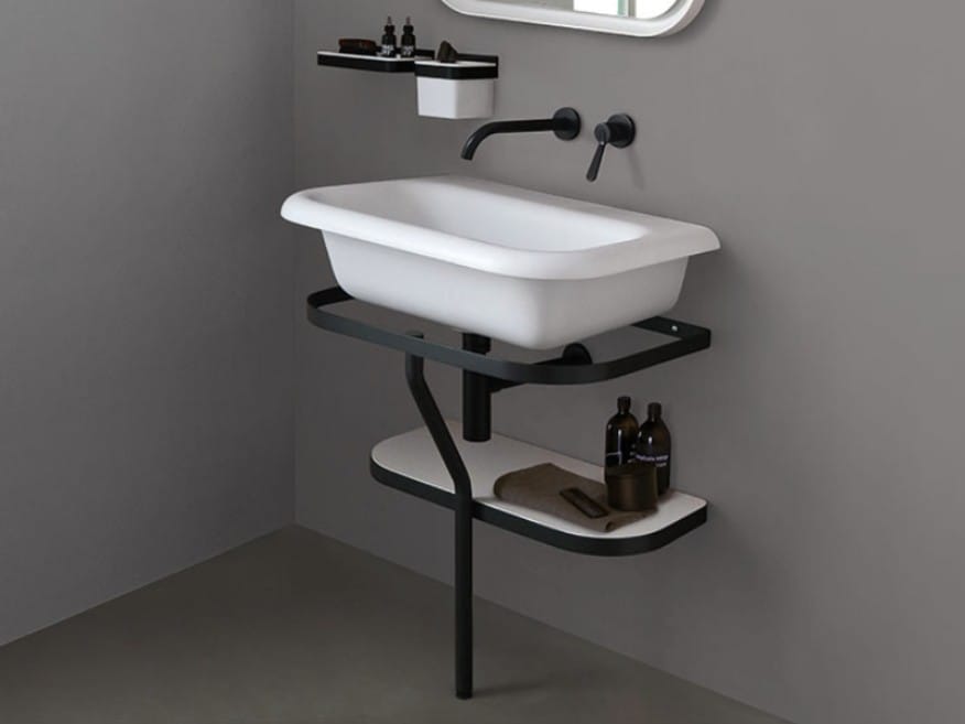 Прямоугольная раковина из Cristalplant® Agape девятнадцатый век ARCH-00065206